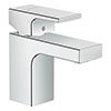 hansgrohe Vernis Shape Single Lever Basin Mixer 70 with Pop-up Waste - Chrome - 71560000 profile small image view 1 