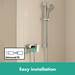 hansgrohe Vernis Blend Exposed Single Lever Shower Mixer - Chrome - 71640000 profile small image view 3 