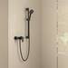 hansgrohe Vernis Blend Exposed Single Lever Shower Mixer - Matt Black - 71640670 profile small image view 2 