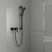 hansgrohe Vernis Shape Exposed Single Lever Shower Mixer - Matt Black - 71650670 profile small image view 2 