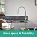 hansgrohe Talis M54 Single Lever Kitchen Mixer 210 with Pull Out Spray - Chrome - 72800000 profile small image view 7 
