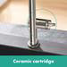 hansgrohe Talis M54 220 C-Spout Single Lever Kitchen Mixer - Stainless Steel - 72804800 profile small image view 2 