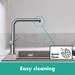hansgrohe Talis M54 270 Single Lever Kitchen Mixer with Pull Out Spray - Chrome - 72808000 profile small image view 2 