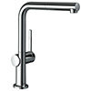 hansgrohe Talis M54 270 Single Lever Kitchen Mixer with Pull Out Spray - Chrome - 72808000 profile small image view 1 