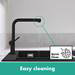 hansgrohe Talis M54 270 Single Lever Kitchen Mixer with Pull Out Spray - Matt Black - 72808670 profile small image view 5 