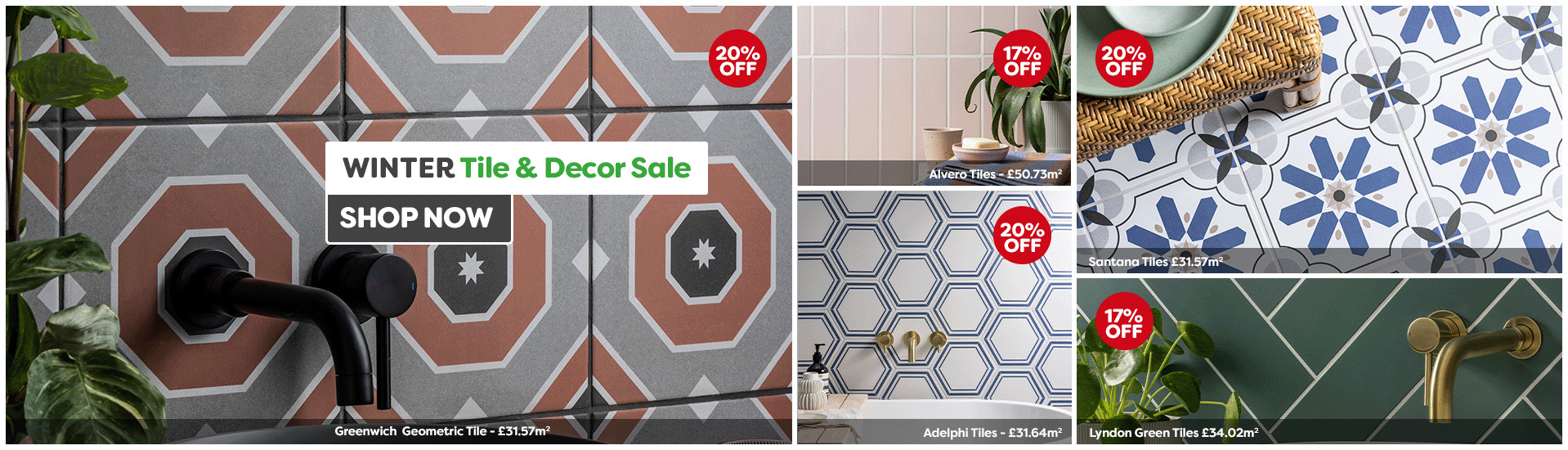Tiles Banner 1 - Winter Tile Sale