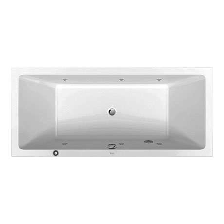 Duravit No.1 Whirltub 1800 x 800mm Double Ended Bath with Frame + Waste