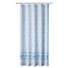 Aqualona Mosaic Blue Polyester Shower Curtain - W1800 x H1800mm - 76798 profile small image view 1 
