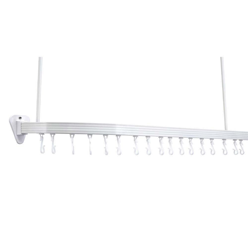 Aqualona Profile Shower Curtain Track & Hooks Victorian Plumbing