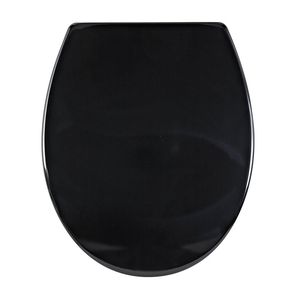 Aqualona Duroplast Soft Close Toilet Seat with Quick Release - Black - 77504