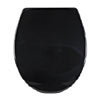 Aqualona Duroplast Soft Close Toilet Seat with Quick Release - Black - 77504 profile small image view 1 