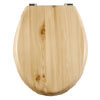 Aqualona Natural Wooden MDF Toilet Seat - 77597 profile small image view 1 