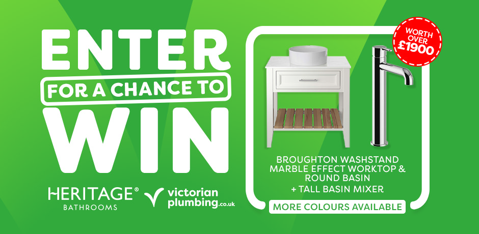 Heritage Broughton Washstand, Round Basin and Dartmouth Tall Basin Mixer Giveaway