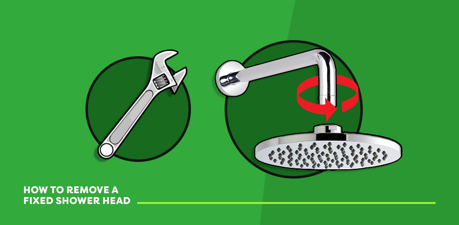 How to remove a fixed shower head