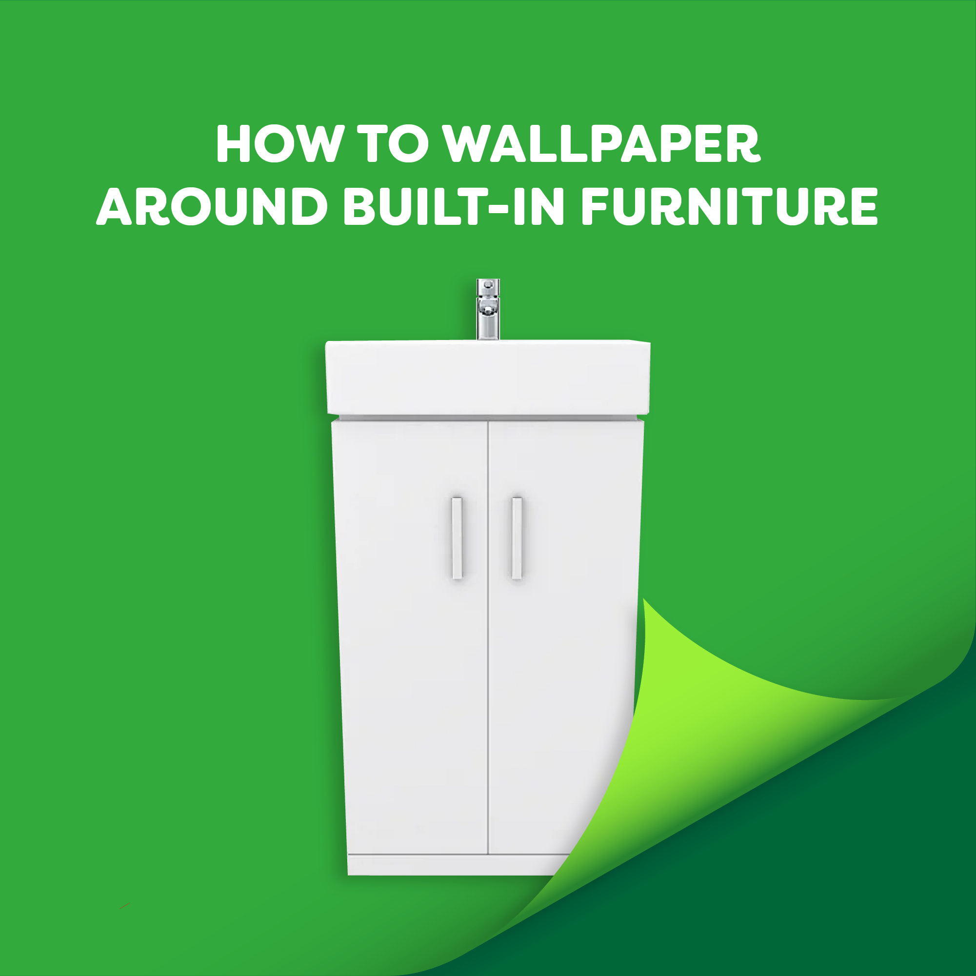 How to Wallpaper Around Built-in Furniture