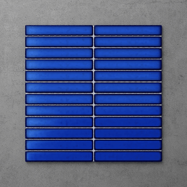 Bright blue tile sheet