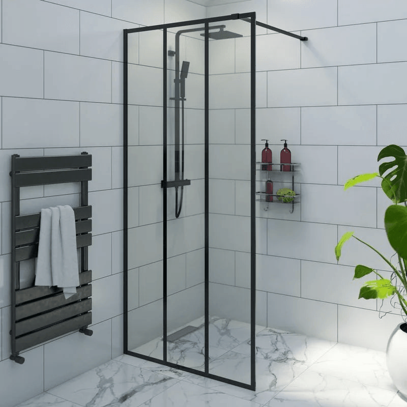 Glass wet room screen