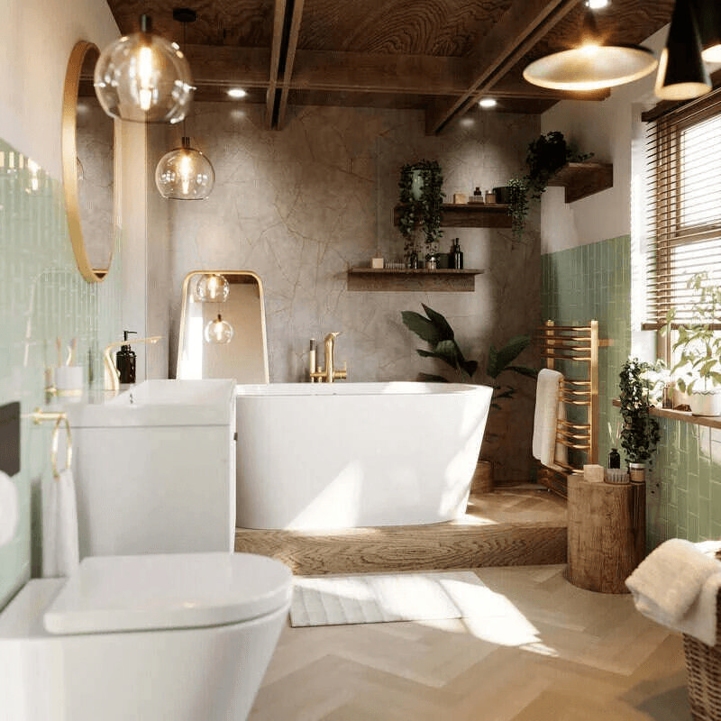 Stylish and functional bathroom
