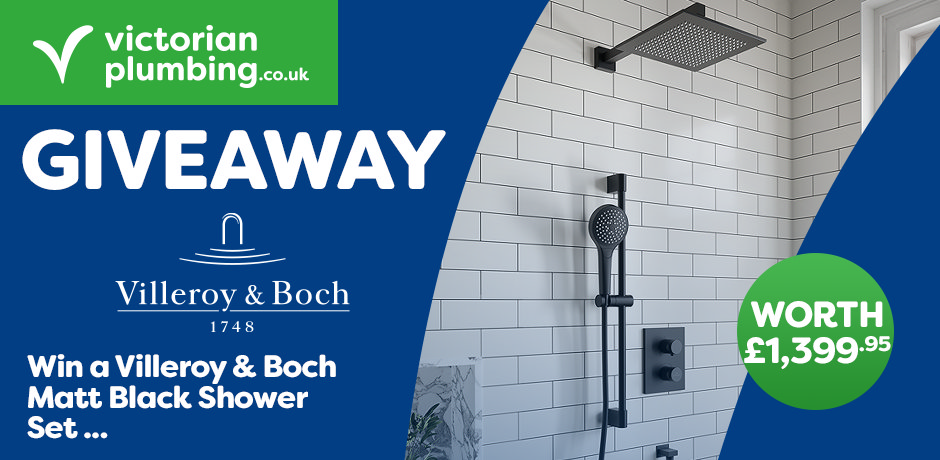 Villeroy and Boch Square Verve Complete Shower Set with Slider Rail Kit Giveaway