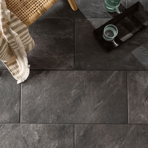 Black Stone Floor Tiles