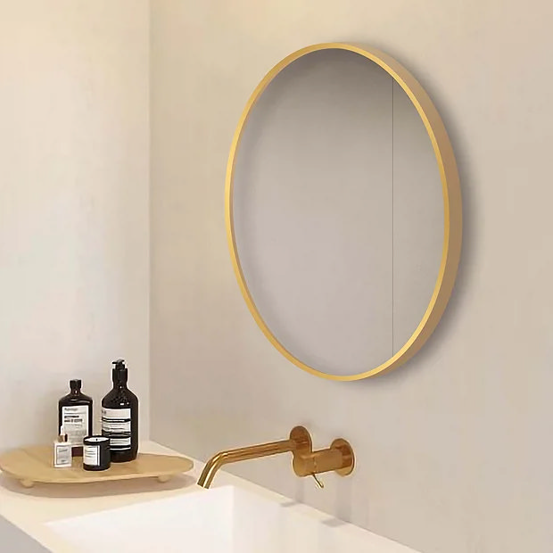  Brass Rounded Mirror 