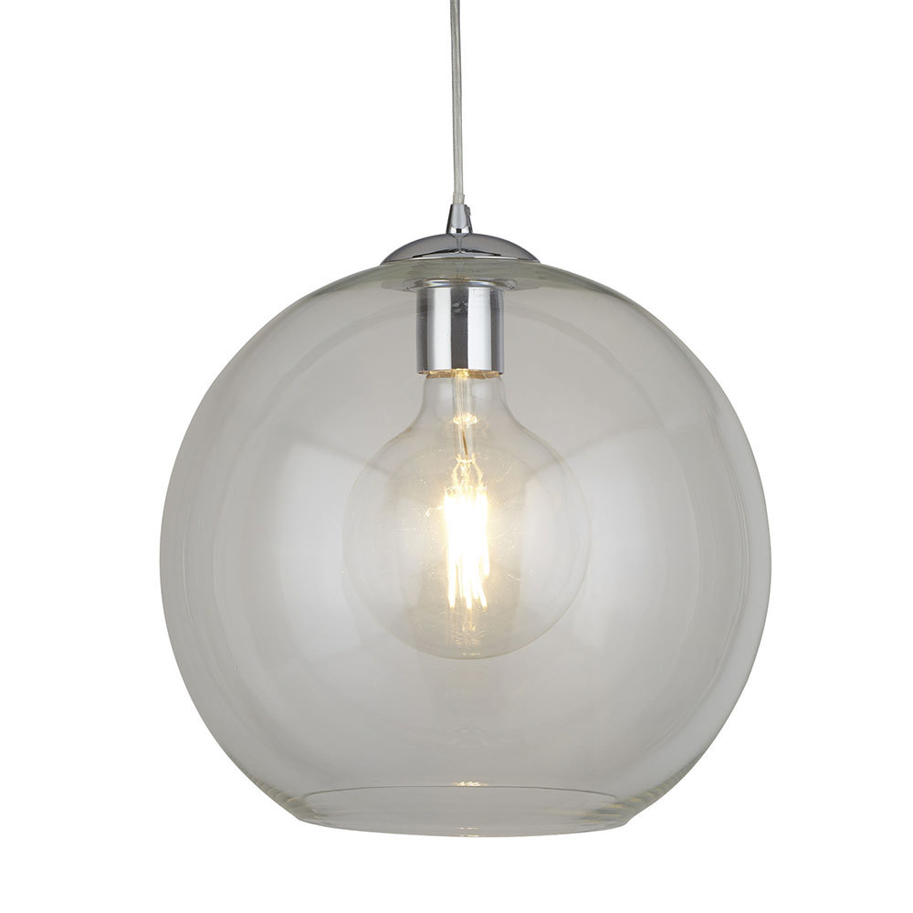 Revive Clear Glass Ball Pendant Ceiling Light