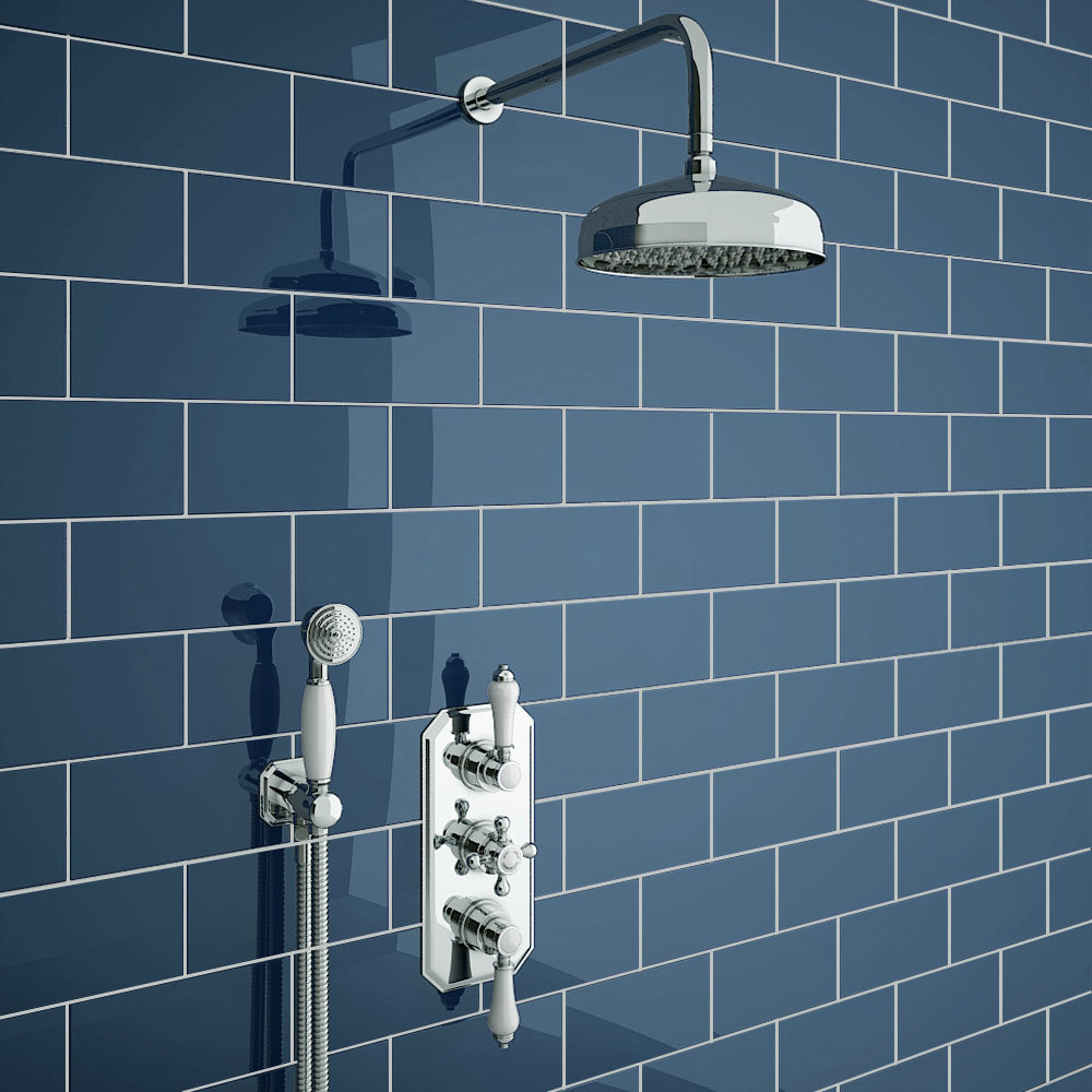 Trafalgar Traditional Triple Thermostatic Concealed Shower Package