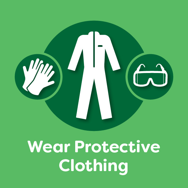 Safety Tip 3 - Protective clothing vector 