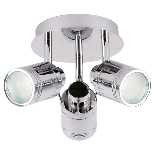 Scorpius Bathroom Light - 3 Spot Chrome Ceiling Light 