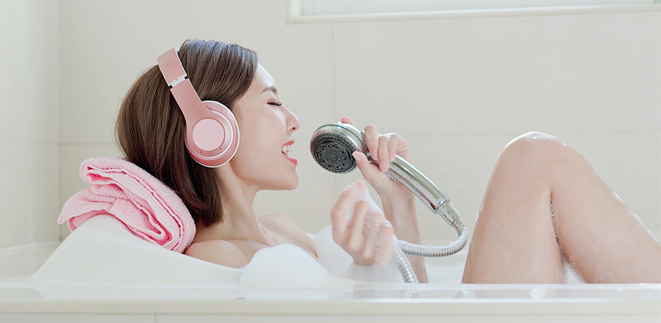Woman Singing in Bathtub 