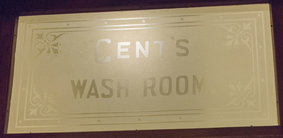 Gent's Bathroom Sign .