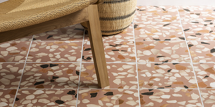 Cassola Pink Terrazzo Effect Wall and Floor Tile