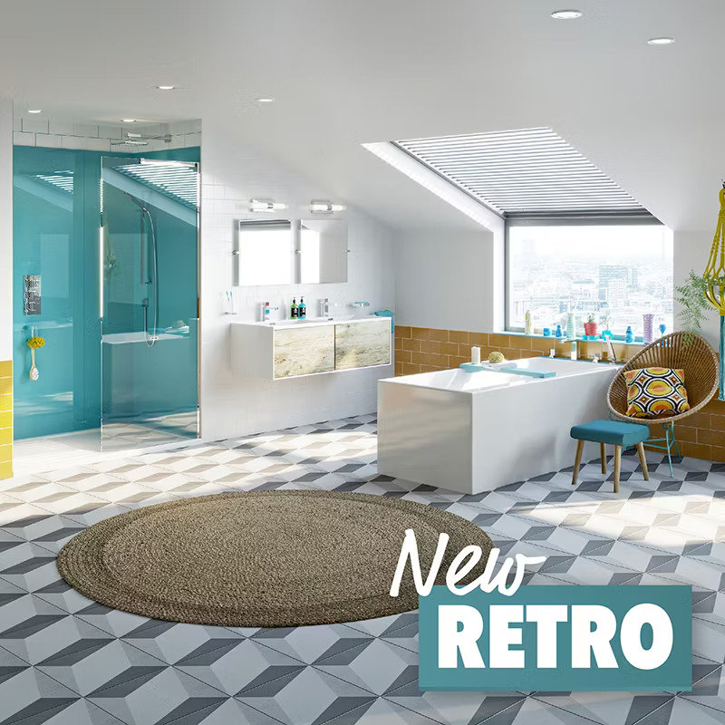 retro bathroom