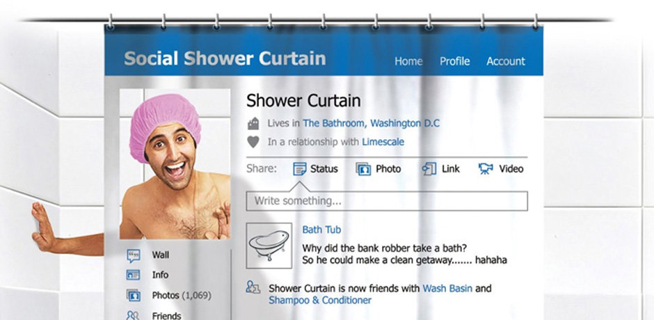 social shower curtain