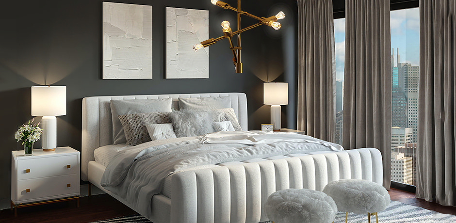 luxury bedroom lighting 