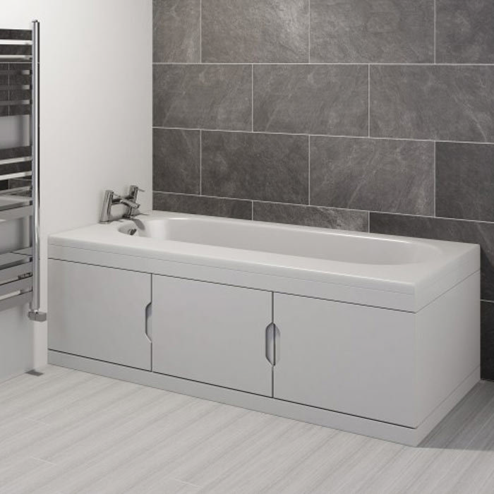 Single Ended Bath with Storage Panels