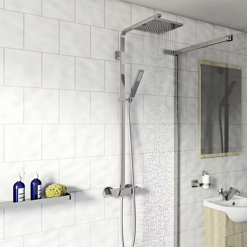 square rainfall shower