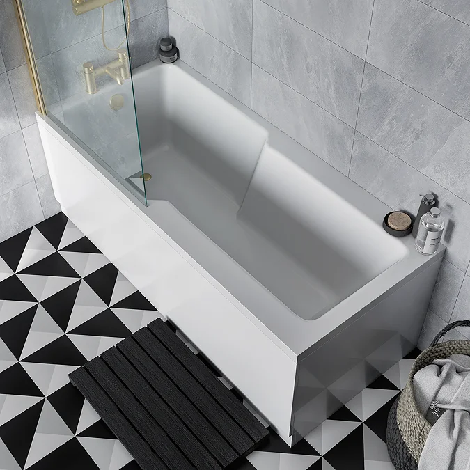 EcoDelux Premiercast Single Ended Shower Bath