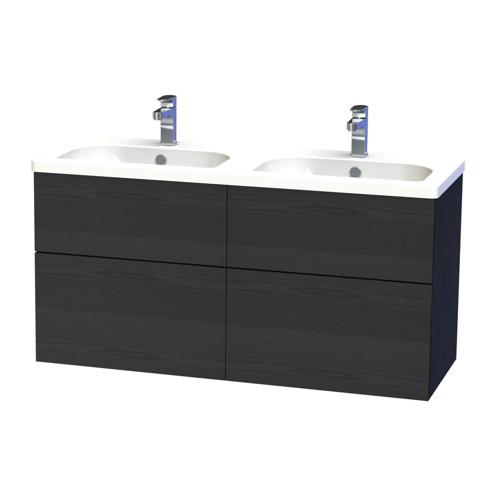 Black Drawer Unit & Double Basin