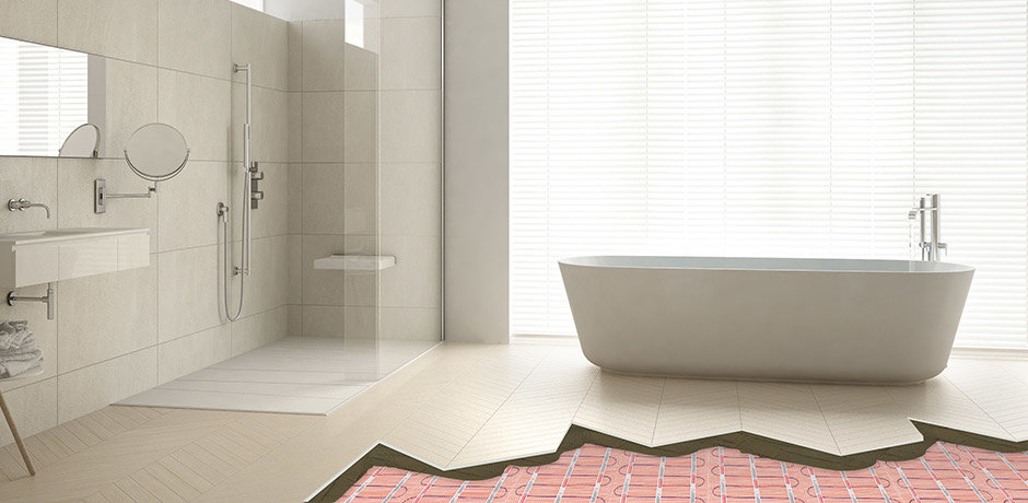 modern and contemporary bathroom with freestanding bath