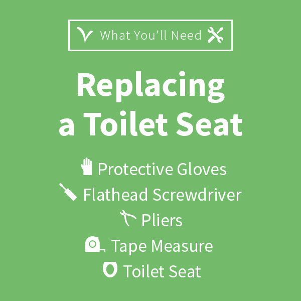 tools needed to replace a toilet seat