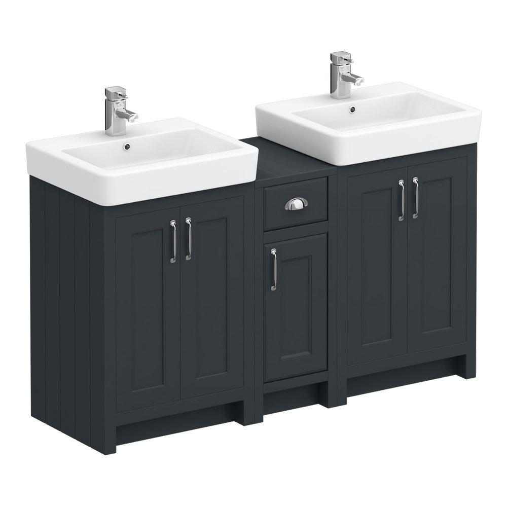 Graphite Double Basin Vanity