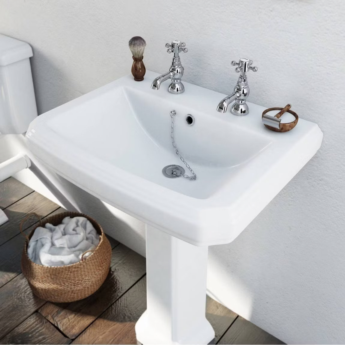 ceramic pedestal basin