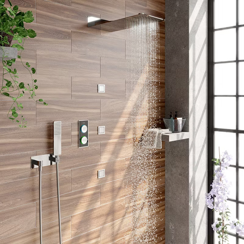 luxury rainfall shower