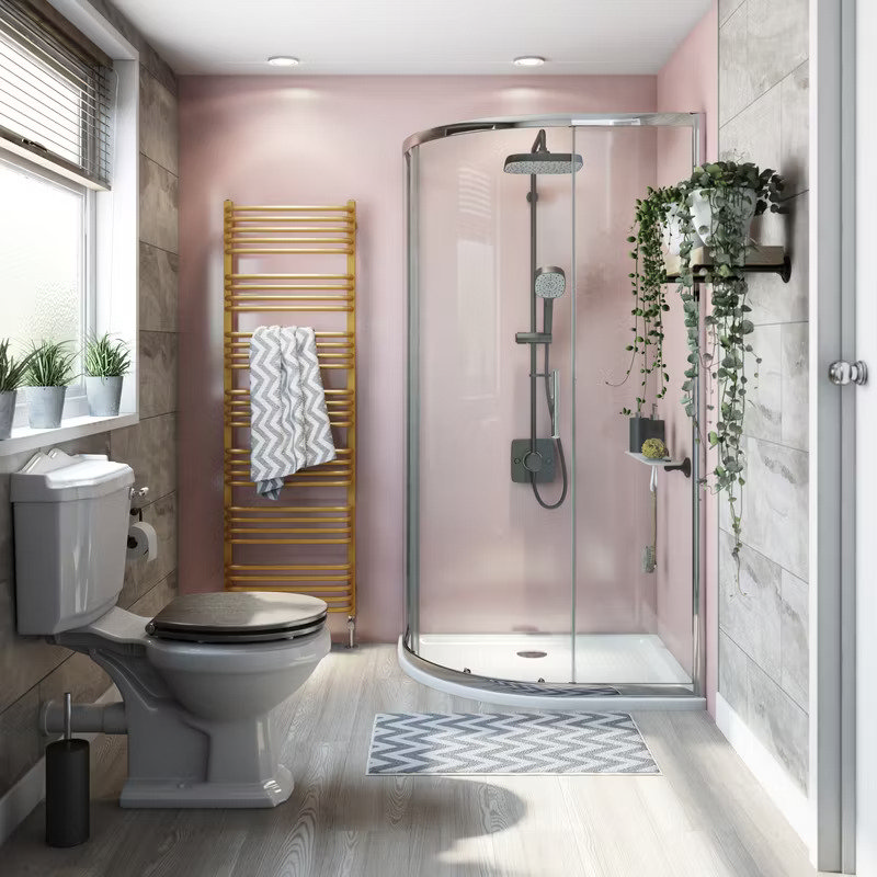 pink boutique bathroom