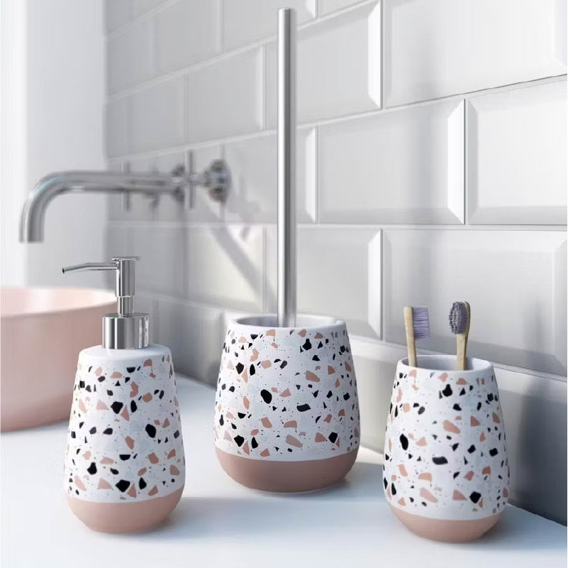 terrazzo bathroom accessories