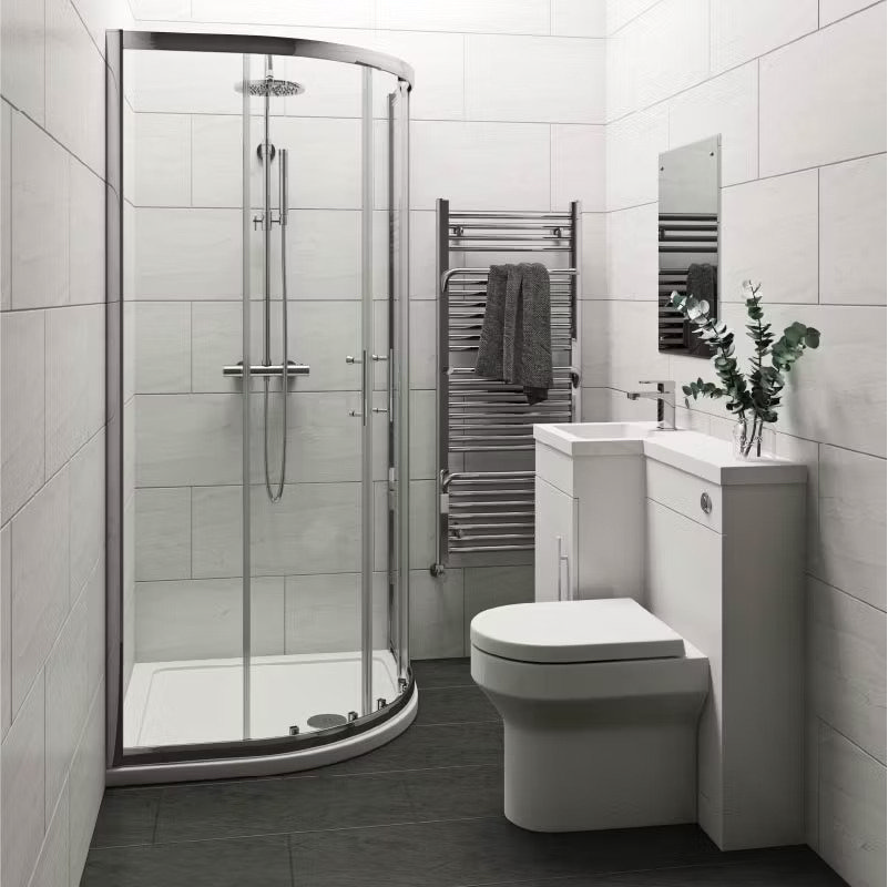 white modern en-suite image