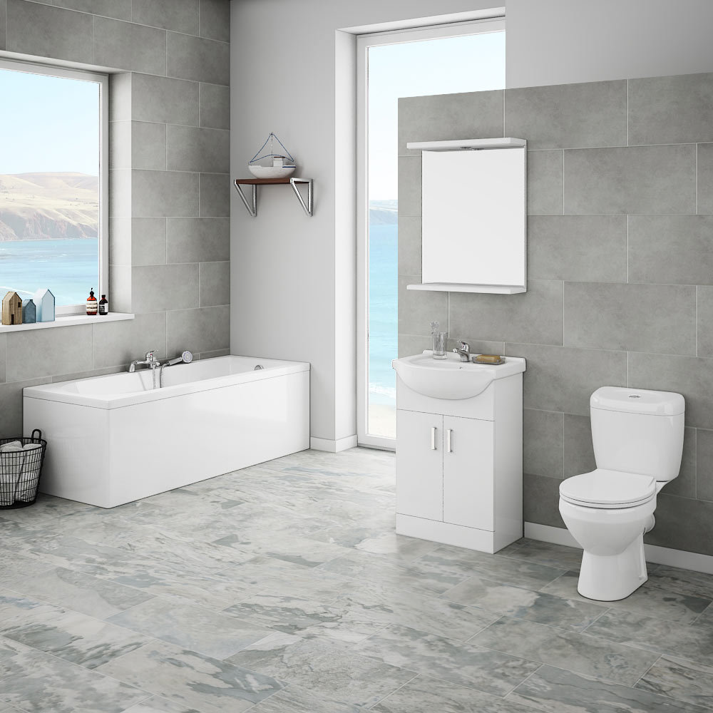 The Cove Complete Bathroom Suite - Perfect for Small Bathroom Makeovers