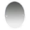 Miller Oslo 400 x 505mm Polished Nickel Oval Bevelled Mirror - 8000MN profile small image view 1 