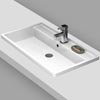 Nuie Tribute Square Inset Basin - 800 x 450mm profile small image view 1 